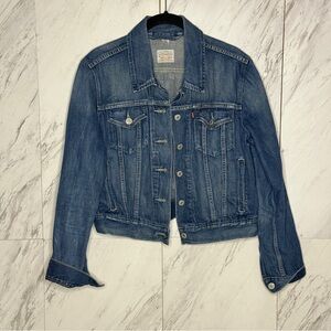Levi's Classic Cotton Blue Denim Jean Jacket SZ L